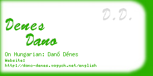 denes dano business card